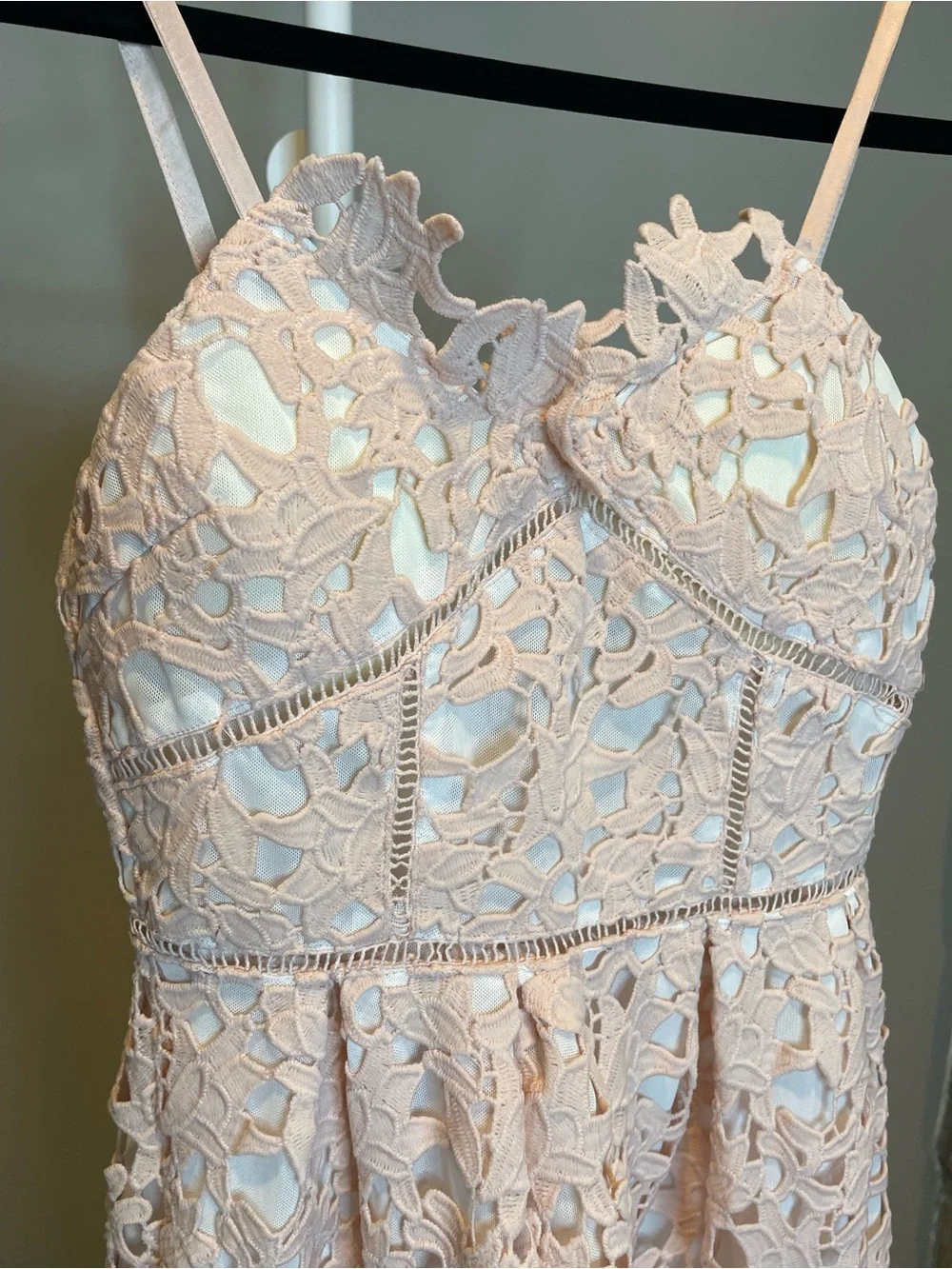 Few Moda New York Lace Midi Dress Blush Pink NWT - XS